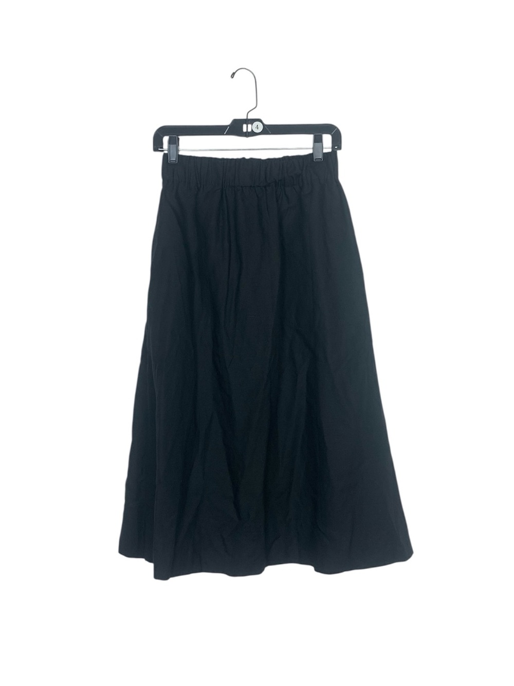 Tradlands meadow linen blend black midi skirt size small